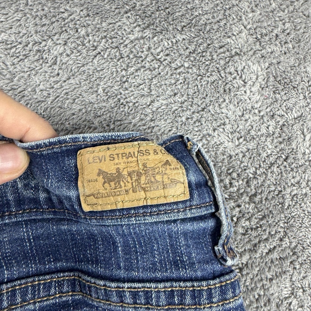 Levis 512 Perfectly Slimming Boot Cut Jeans Womens 30x27 Blue Medium Wash - Picture 14 of 15